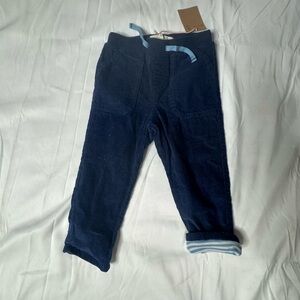 Boden Kids Dark Blue Corduroy Trousers